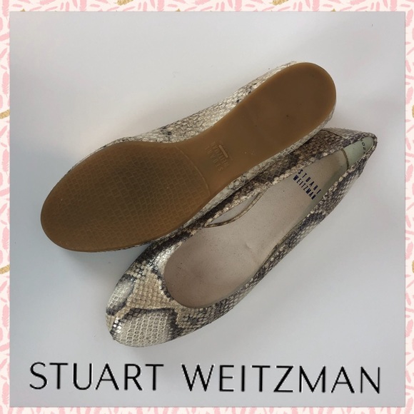 Stuart Weitzman Snakeskin Ballet Flats - Picture 3 of 7